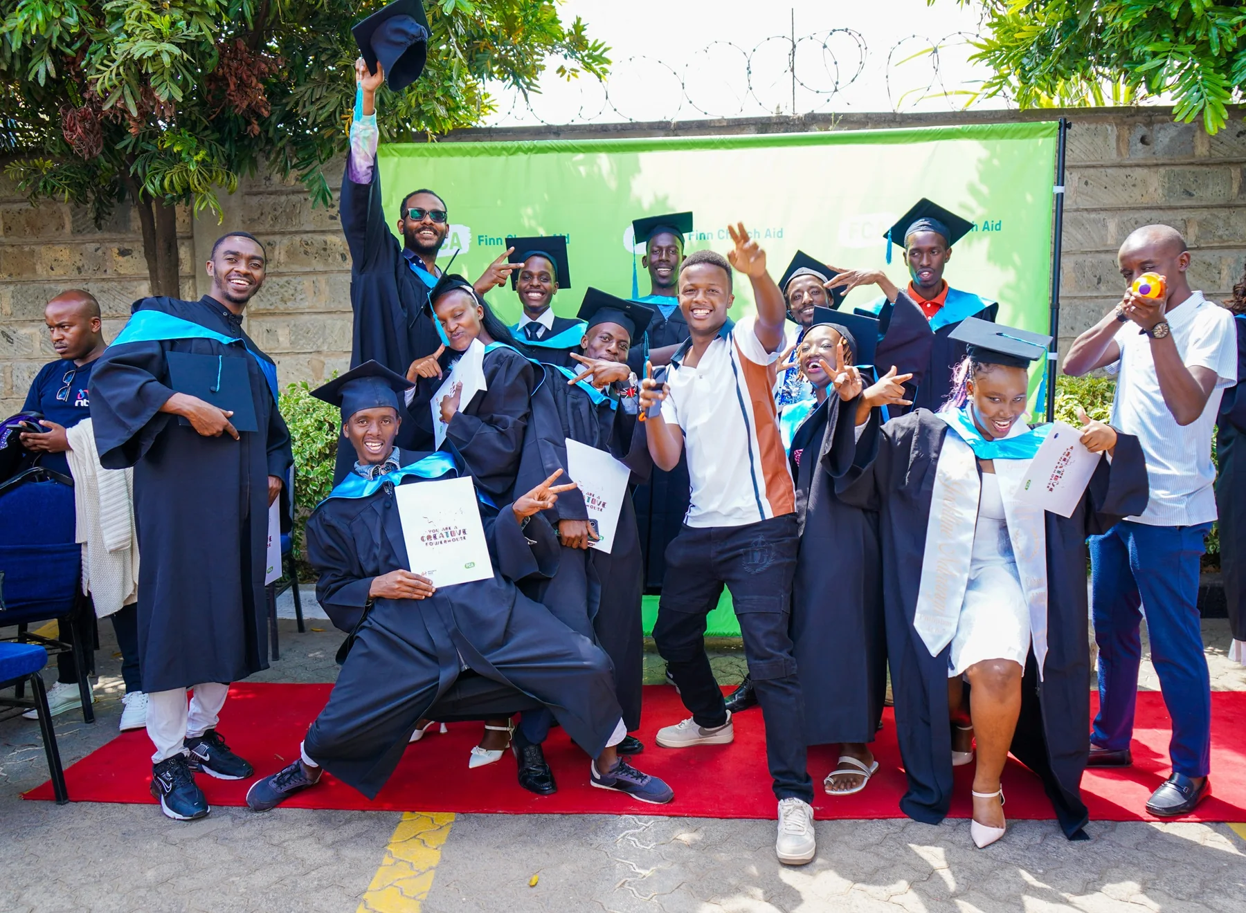 Creative graduation celebration