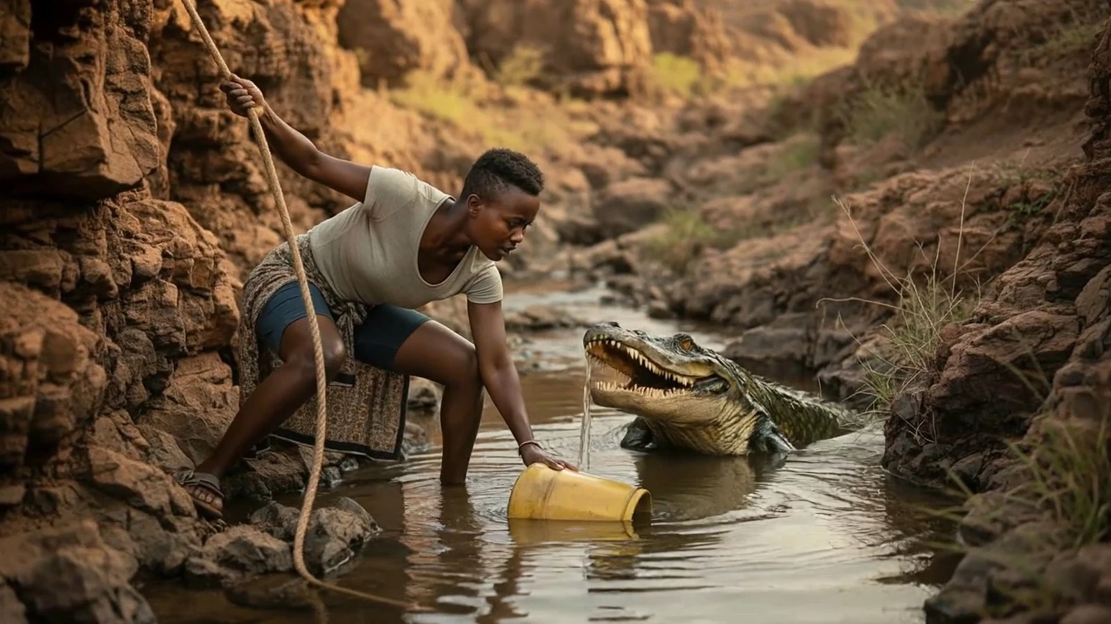 Risky Waters crocodile frame